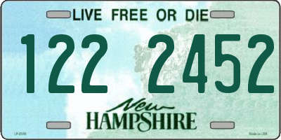 NH license plate 1222452