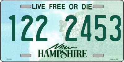 NH license plate 1222453