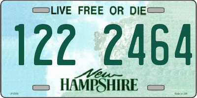 NH license plate 1222464