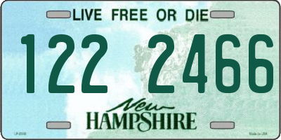 NH license plate 1222466