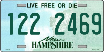 NH license plate 1222469