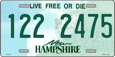 NH license plate 1222475