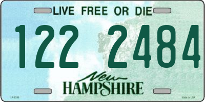 NH license plate 1222484
