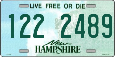 NH license plate 1222489