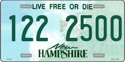 NH license plate 1222500