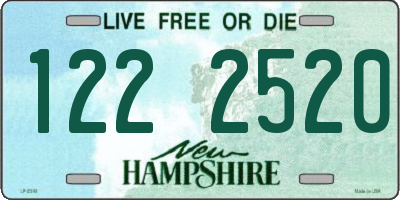 NH license plate 1222520
