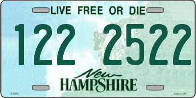 NH license plate 1222522