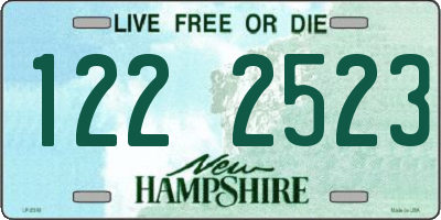 NH license plate 1222523