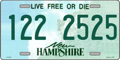 NH license plate 1222525