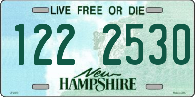 NH license plate 1222530