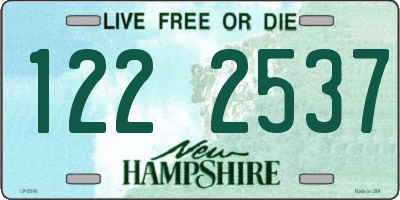 NH license plate 1222537