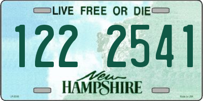 NH license plate 1222541
