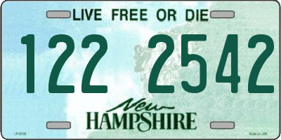 NH license plate 1222542