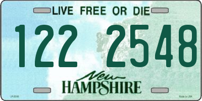NH license plate 1222548
