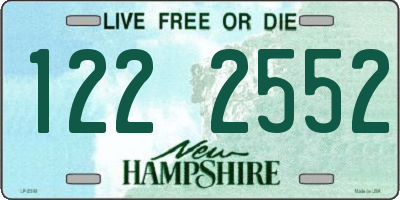 NH license plate 1222552
