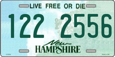 NH license plate 1222556