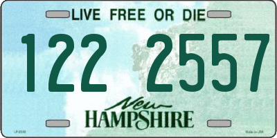 NH license plate 1222557