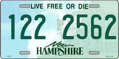 NH license plate 1222562