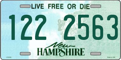 NH license plate 1222563