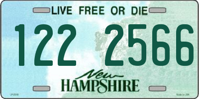 NH license plate 1222566