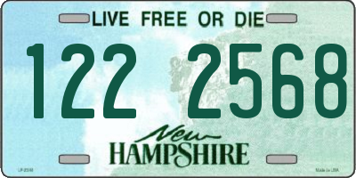 NH license plate 1222568