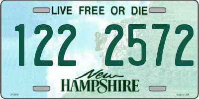 NH license plate 1222572