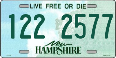 NH license plate 1222577