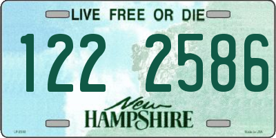 NH license plate 1222586