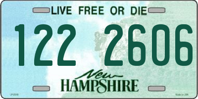 NH license plate 1222606