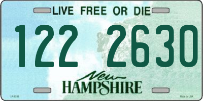 NH license plate 1222630