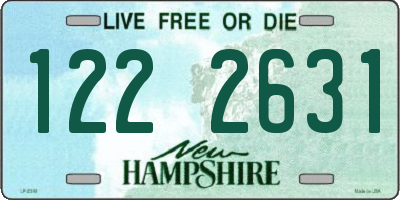 NH license plate 1222631