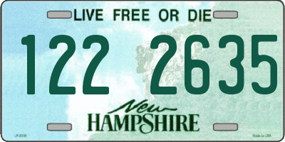 NH license plate 1222635