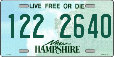 NH license plate 1222640