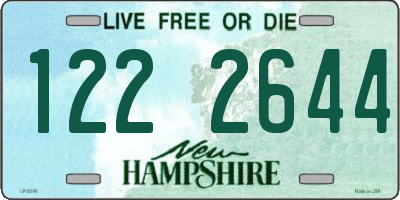 NH license plate 1222644