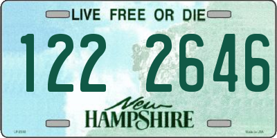 NH license plate 1222646