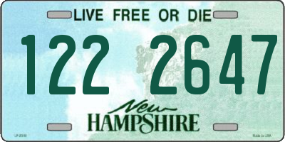 NH license plate 1222647