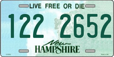 NH license plate 1222652