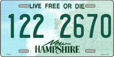 NH license plate 1222670