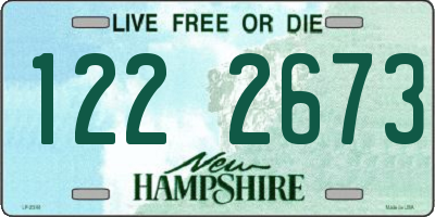 NH license plate 1222673