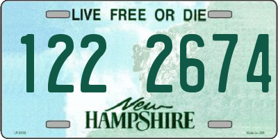 NH license plate 1222674