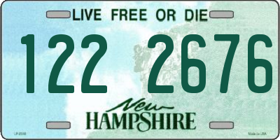 NH license plate 1222676