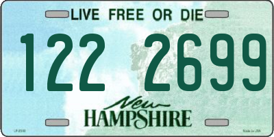 NH license plate 1222699