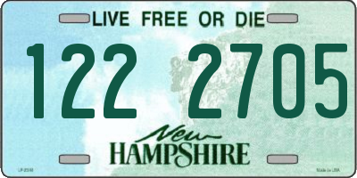 NH license plate 1222705