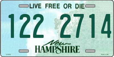 NH license plate 1222714