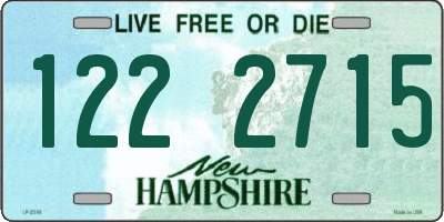 NH license plate 1222715