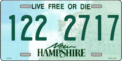NH license plate 1222717