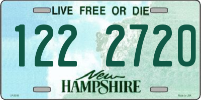 NH license plate 1222720