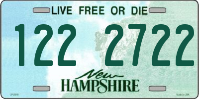 NH license plate 1222722