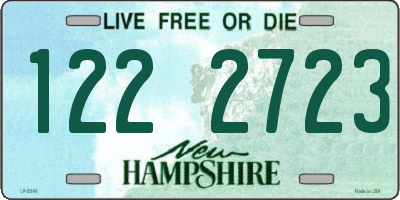 NH license plate 1222723