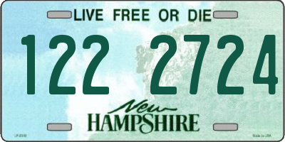 NH license plate 1222724
